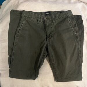 RVCA Men's Olive Chinos